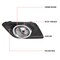 Spec-D Tuning Nissan Rogue Fog Lights With Clear Lens 14-Up LF-RGE14COEM-HZ - alternate 6